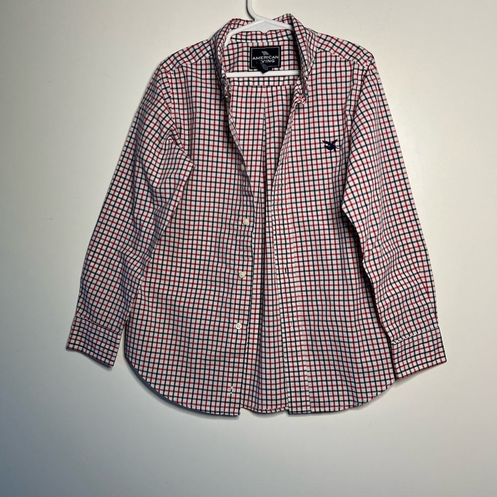 American Living boys long sleeve shirt checkers